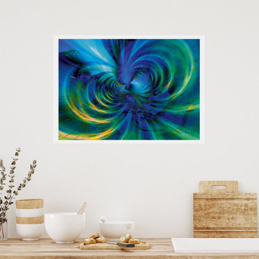 Fraktal Fantasy 18 Poster (Küche)