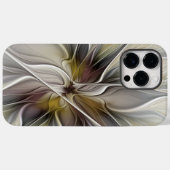 Fraktal, Fantasy-Blume mit Erdfarben Case-Mate iPhone Hülle (Rückseite (Horizontal))