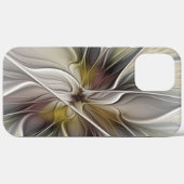 Fraktal, Fantasy-Blume mit Erdfarben Case-Mate iPhone Hülle (Rückseite (Horizontal))