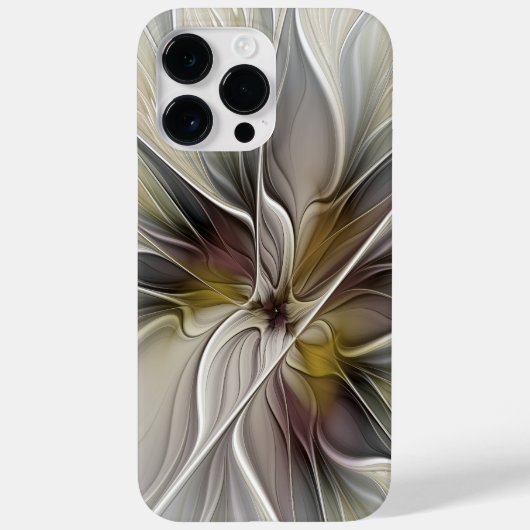 Fraktal, Fantasy-Blume mit Erdfarben Case-Mate iPhone Hülle (Rückseite)