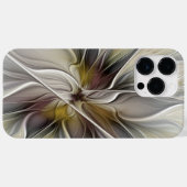 Fraktal, Fantasy-Blume mit Erdfarben Case-Mate iPhone Hülle (Rückseite (Horizontal))