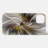 Fraktal, Fantasy-Blume mit Erdfarben Case-Mate iPhone Hülle (Rückseite (Horizontal))