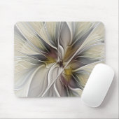 Fraktal, Fantasy-Blume mit Erdfarben Mousepad (Mit Mouse)