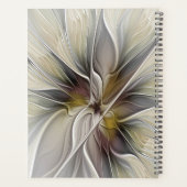 Fraktal, Fantasy-Blume mit Erdfarben Planer (Rückseite)