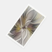 Fraktal, Fantasy-Blume mit Erdfarben Serviette (Ecke)
