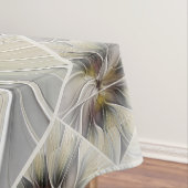 Fraktal, Fantasy-Blume mit Erdfarben Tischdecke (Beispiel)