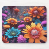 Fraktal Fantasy Blume Mousepad (Vorne)