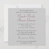 Fraktal Fantasy Sky Monogram Wedding Einladung (Rückseite)