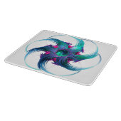 Fraktal Fantasy Wirbel Cutting Board Schneidebrett (Ecke)