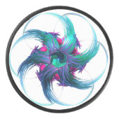 Fraktal Fantasy Wirbel Hockey Puck (Vorderseite)