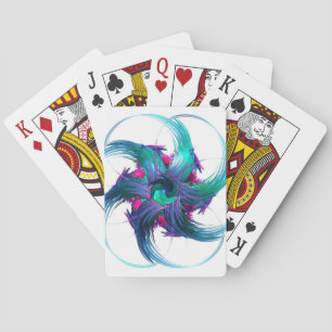 Fraktal Fantasy Wirbel Karten spielen Spielkarten