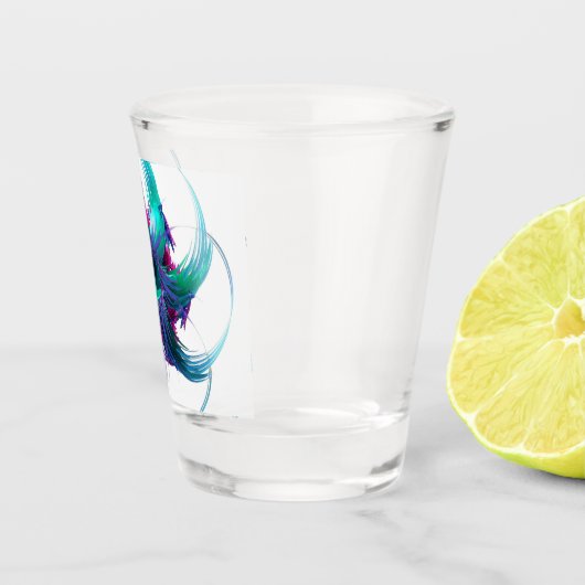 Fraktal Fantasy Wirbel Shootglas Schnapsglas (Rechts)