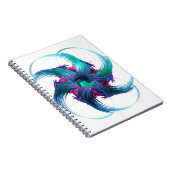 Fraktal Fantasy Wirbel SpiralNotebook Notizblock (Rechte Seite)
