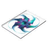 Fraktal Fantasy Wirbel SpiralNotebook Notizblock (Linke Seite)