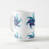 Fraktal Fantasy Wirbel Tasse (Vorderseite Links)