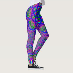 Fraktal-Farben Leggings