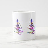 Fraktal - farbenfroher Weihnachtsbaum Jumbo-Tasse (Vorderseite)