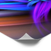 Fraktal Feathers Design Poster (Ecke)