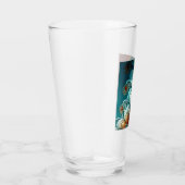Fraktal Feathers Glass Tumbler (Rechts)