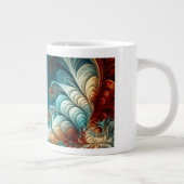 Fraktal Feathers Jumbo Tasse (Rechts)