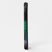 Fraktal Feathers Monogram Individuelle Name Case-Mate iPhone Hülle (Hinten/Links)