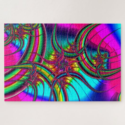 Fraktal Feathers Puzzle (Horizontal)