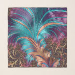 Fraktal Feathers Schal<br><div class="desc">Auf diesem 36" x 36" Chiffonschal ist ein wunderschönes Bild von Federn aus der Fraktal-Kunst zu sehen. Fein und hübsch ist der Druck auf beiden Seiten sichtbar. Nutzen Sie sich selbst oder geben Sie als Geschenk zum Geburtstag, Valentinstag, Muttertag, Ruhestand und vieles mehr. Dieser farbenfrohe Schal ist das perfekte Akzent,...</div>