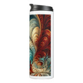 Fraktal Feathers Thermal Tumbler Thermosbecher (Nach rechts gedreht)