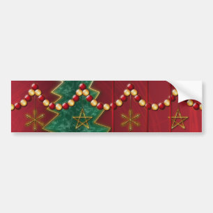 Fraktal Feier Weihnachten Autoaufkleber