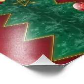 Fraktal Feier Weihnachts-Foto drucken Fotodruck (Ecke)