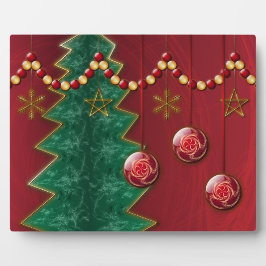 Fraktal Feier Weihnachtsfeier Foto Plaque Fotoplatte (Vorderseite)