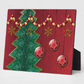 Fraktal Feier Weihnachtsfeier Foto Plaque Fotoplatte (Seite)