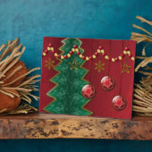 Fraktal Feier Weihnachtsfeier Foto Plaque Fotoplatte (Seite)
