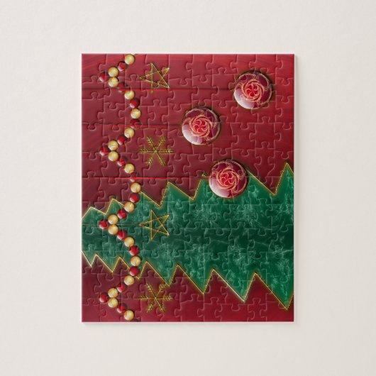 Fraktal Feier Weihnachtspuzzle Puzzle (Vertikal)