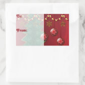 Fraktal Feiern Weihnachtsgeschenke Aufkleber (Tasche)