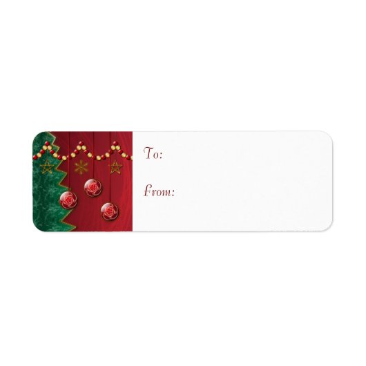 Fraktal Feiern Weihnachtsgeschenke Labels (Vorne)