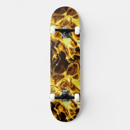 Fraktal Feuer Art 4 Skateboard (Vorderseite)