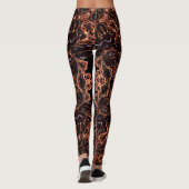 Fraktal Feuer Stimmung Custom Leggings (Rückseite)