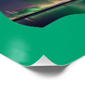 Fraktal-Feuerwerke in der Stadt Poster (Ecke)