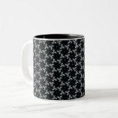 Fraktal Finesse Zweifarbige Tasse (Vorderseite Links)
