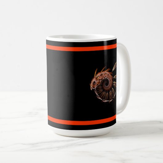 Fraktal Firebird Kaffeetasse (VorderseiteRechts)