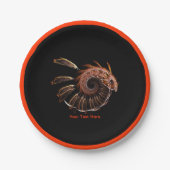 Fraktal Firebird Pappteller (Vorderseite)