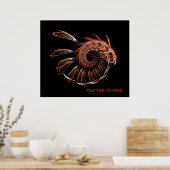Fraktal Firebird Poster (Küche)