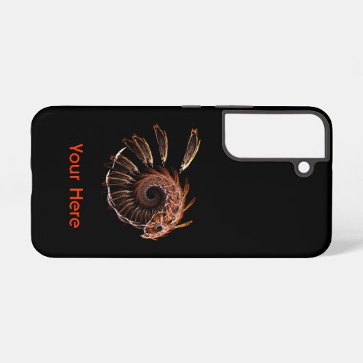 Fraktal Firebird Samsung Galaxy Hülle (Rückseite (Horizontal))