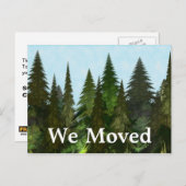 Fraktal Firs Ankündigungspostkarte (Vorne/Hinten)