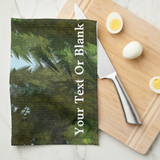 Fraktal Firs Geschirrtuch (Viertel Falte)