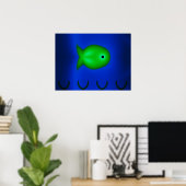 Fraktal Fish Poster (Heimbüro)