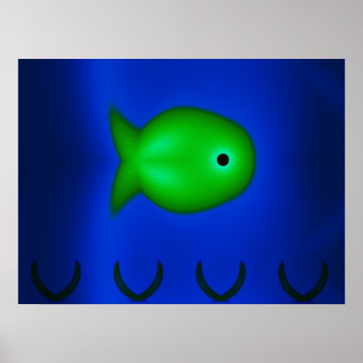 Fraktal Fish Poster (Vorne)