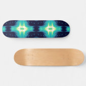FRAKTAL FLAME, blau Skateboard (Horizontal)