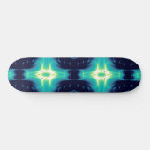 FRAKTAL FLAME, blau Skateboard (Horizontal)
